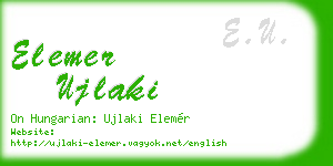 elemer ujlaki business card