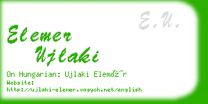 elemer ujlaki business card